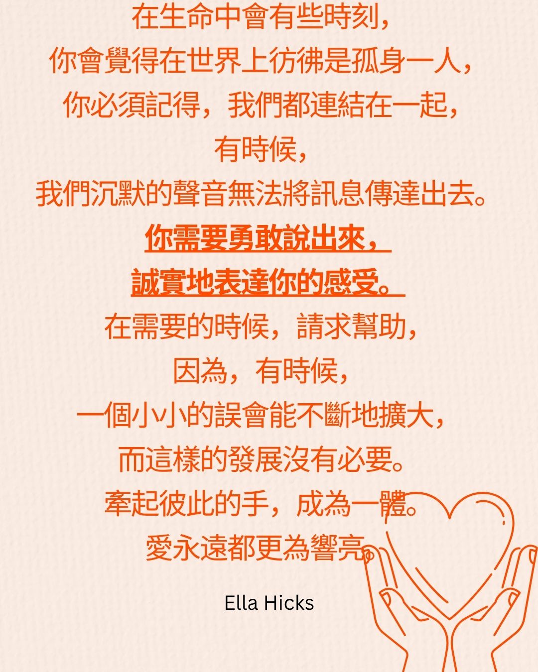 勇敢說出 誠實表達